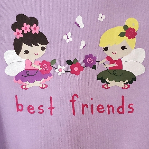NWT Gymboree Best Friends Fairy Lavender Graphic Tee Toddler Girls Size 3T - Picture 4 of 7